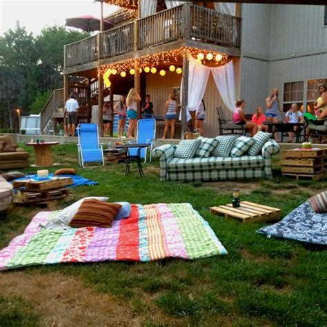 outdoor  night party ideas backyard birthday parties bonfire