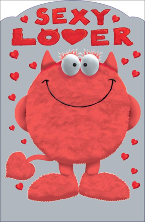 sexy lover love monster valentine s day card cards