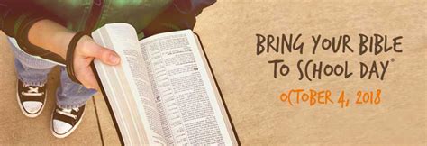 bring your bible to school day bring it share it live it bring your bible to school day