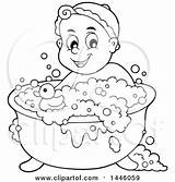 Clipart Baby Bath Bathing Tub Lineart Happy Royalty Duck Rubber Rf Illustrations Visekart Clipground sketch template