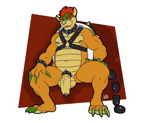 rule 34 2015 anthro beads bondage bound bowser bullet bill claws hair horn longblueclaw