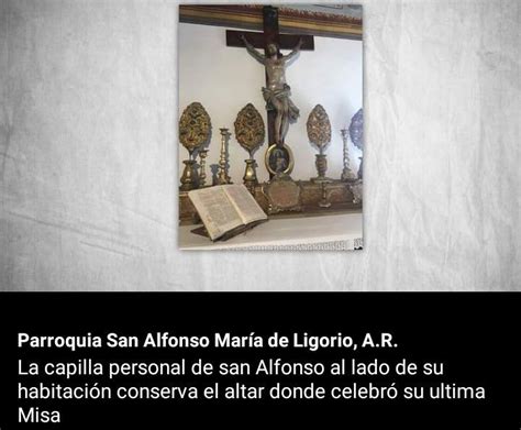 Pin De Lupita Náñez En Santos Y Santas San Alfonso Capilla Altar