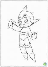 Boy Astro Coloring Pages Dinokids Astroboy Popular Library Close Coloringhome sketch template