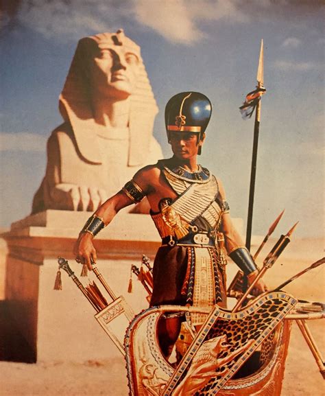 yul brynner as rameses in the ten commandments 1956 ancient egypt