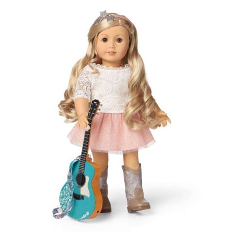 american girl tenney grant doll set book spotlight outfit guitar tenny