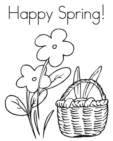 spring color sheets  coloring pages