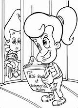 Neutron Jimmy Coloring Book Cindy Holding Pages Big Adventures Children Small sketch template