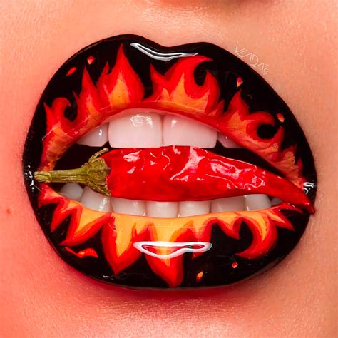 striking lip artworks  vlada haggerty daily design inspiration