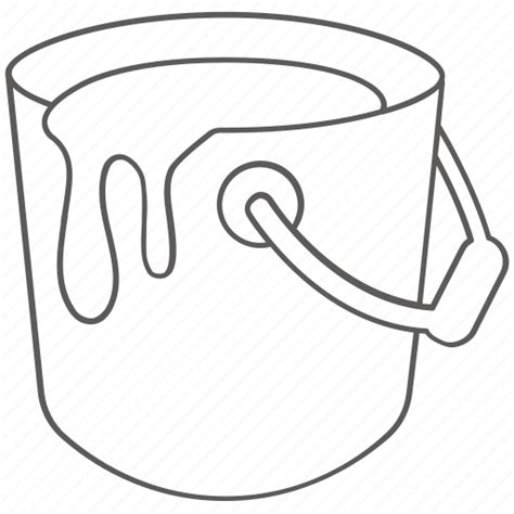 paint bucket page coloring pages