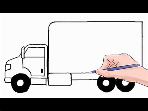 draw  delivery truck easy step  step youtube