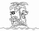 Pirate Island Coloring Coloringcrew User Registered Colored sketch template