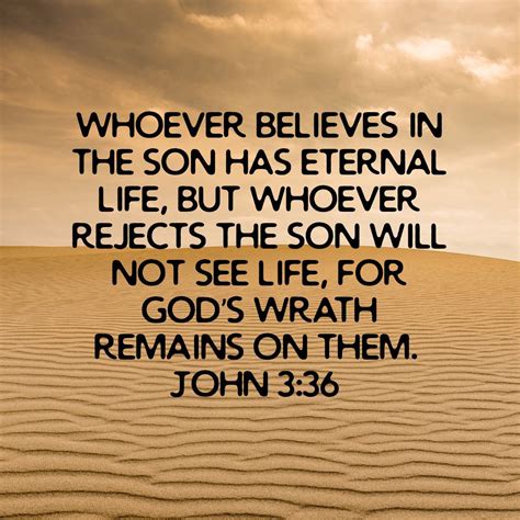 believes   son  eternal life   rejects