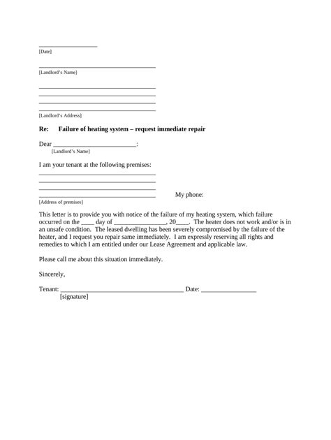 sample letter giving tenant notice  vacate  template pdffiller
