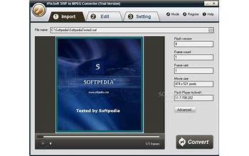 iPixSoft SWF to MPEG Converter screenshot #0
