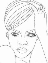 Coloring Rihanna Drawings Choose Board Pages sketch template