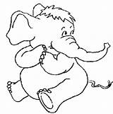 Elephant Coloring Pages Baby sketch template