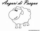 Pasqua Disegni Agnello Agnellini Colorare sketch template