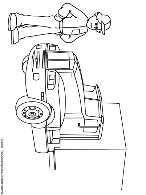 truck driver coloring page audio stories  kids  coloring