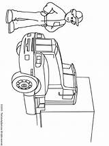 Driver Truck Coloring Colouring Pages Printables sketch template