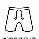 Pantalones Cortos sketch template