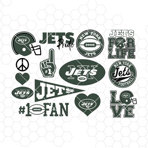 york jets svg  york jets files jets logo football silhouette cameo cricut cut files