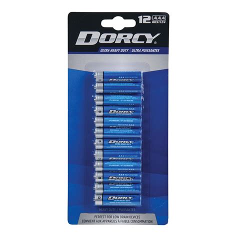 dorcy ultra heavy duty aaa batteries blue  pack giant tiger