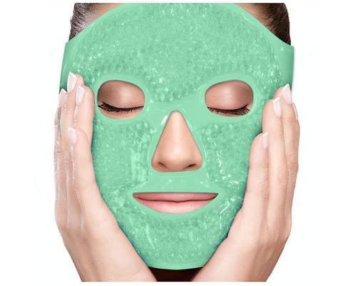 gel beads facial mask spa therapy pressure face puffiness headaches