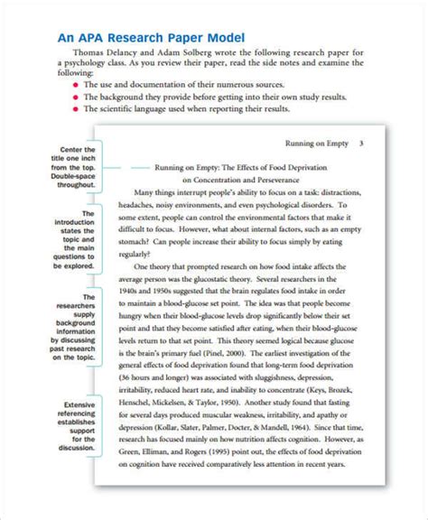 research paper samples templates