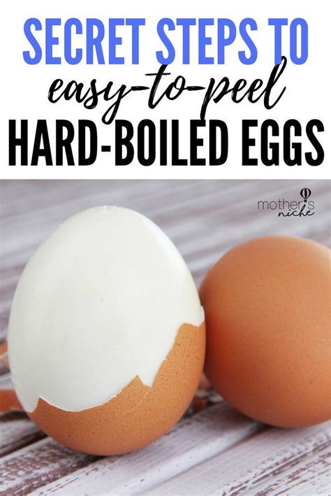 secret steps  easy  peel hard boiled eggs peeling hard boiled