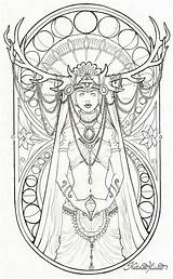 Pagan Wiccan Yoni Wicca Nata Norse Artblog Lineart Obscura Hamlet Uterus Natasailincic Adultos Linearts Bos Pagine Celta Mandalas Visit Alphonse sketch template