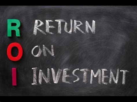 return  investment roi youtube
