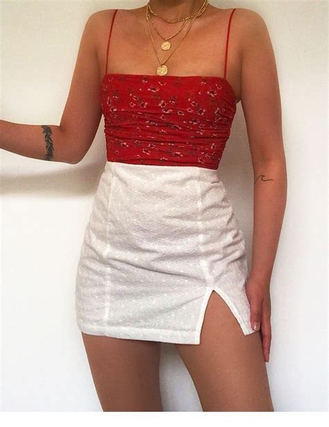 white mini skirt red top chicladies uk in 2020