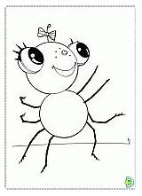 Coloring Spider Miss Dinokids sketch template
