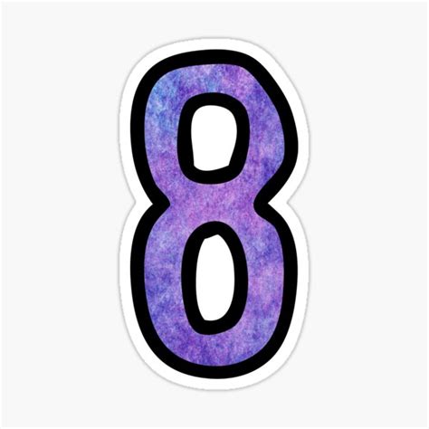 number  stickers redbubble