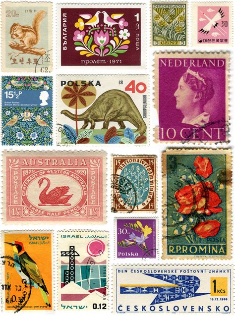 Time Travel Tuesday Vintage Stamps Around The World