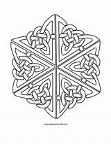 Celtic Mandala Knot Mandalas Coloring Color Pages Monday Cross Library Posters Nwcreations sketch template