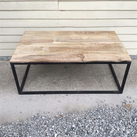 iron  wood coffee table nadeau  orleans