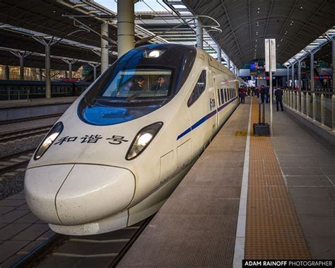 high speed train xining qinghai china  photo   march    xining china
