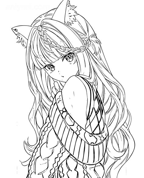 discover  coloring pages anime girl latest awesomeenglisheduvn