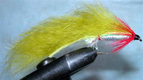 zonker olive trout fly pattern