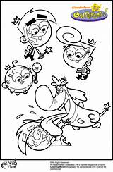 Fairly Coloring Pages Oddparents Odd Parents Fairy Cartoons Wanda Cartoon Printable sketch template