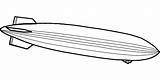 Zeppelin Airship Hindenburg Dirigible Luftschiff Needpix sketch template