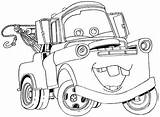 Coloring Tow Mater Pages Getcolorings Cars sketch template