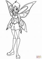 Winx Coloring Club Mirta Fairy Pages Printable Fairies Drawing Supercoloring sketch template
