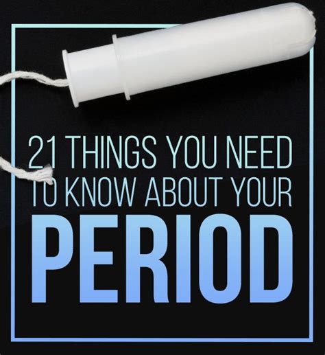 21 Things You Never Knew About Your Period Remedies For