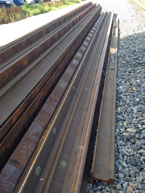 replacement tracks rails railroad tracks maintenance replacement yard construction steel
