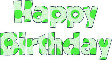 green clipart happy birthday picture  green clipart happy birthday