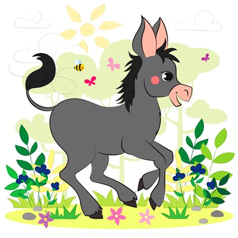 donkey  stock illustrations creazilla