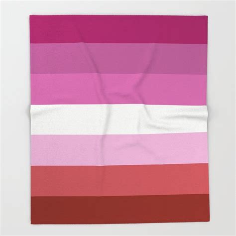 Buy Lesbian Pride Flag Throw Blanket By Momcilobjekovic Worldwide