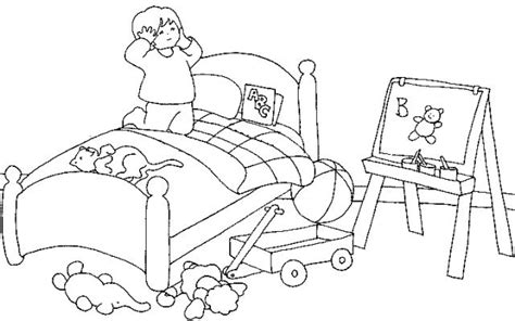 bedroom pages coloring pages
